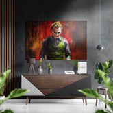 Joker Brushed Aluminium Dibond Wall Art.